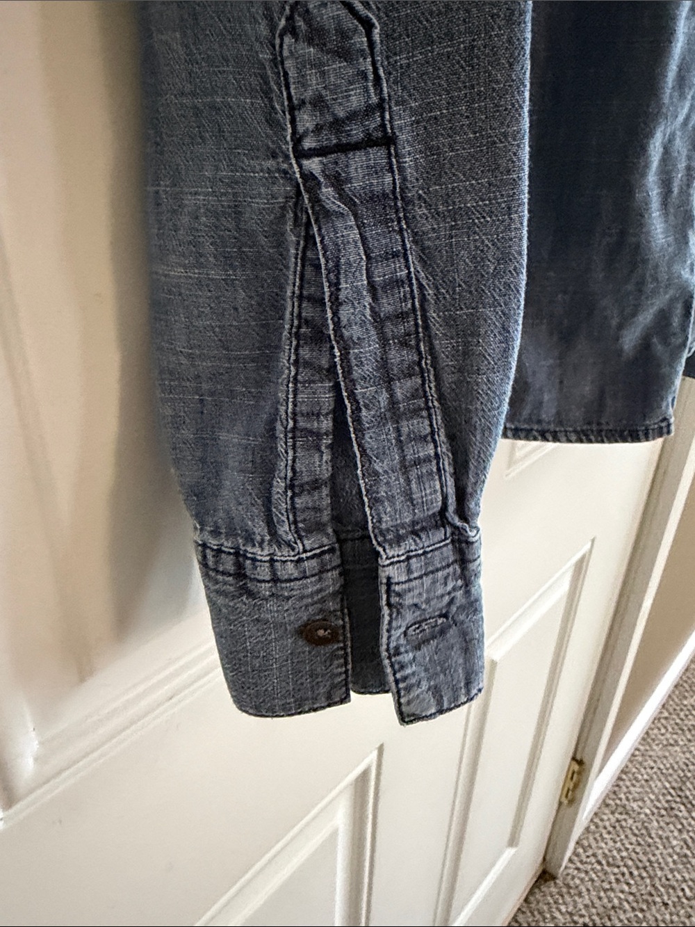 G.H. Bass & Co. Light Blue Denim Button-Down Shirt - Picture 5 of 6